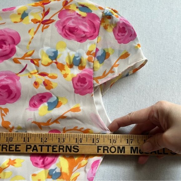 Betsey Johnson Floral Pink and Yellow Dress - Picture 10 of 10